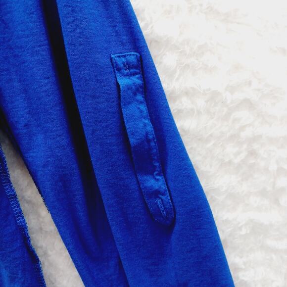 Kimono Chaus Open Cardigan Royal Sharkbite Drape Whimsycore Fairy Coastal Size L - Picture 4 of 15